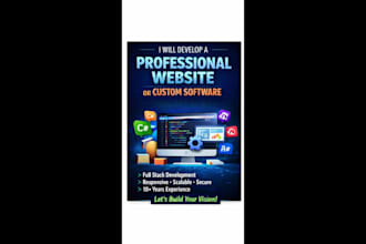 build a professional website or custom software solution