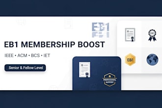 guide and secure professional memberships for eb1 eb1a ieee acm bcs iet