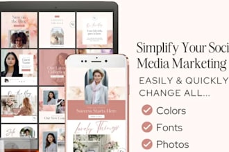 editable canva instagam content templates for coaches and course creators