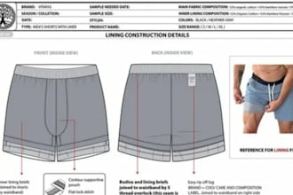 design a detailed activewear tech pack for your brand and manufacturer