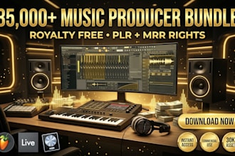 provide 35000 royalty free music producer bundle