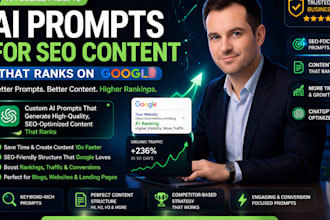 generate ai prompts for SEO optimized content that ranks on google