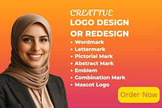 create elegant arabic logo and empower brand visual identity