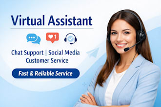 be your virtual assistant for chat and social media