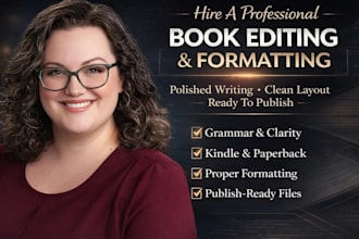 professionally edit and format your book for kindle and paperback