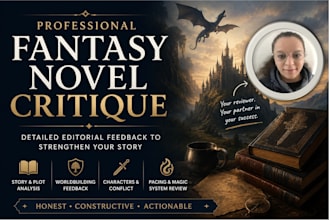 review your fantasy novel and worldbuilding