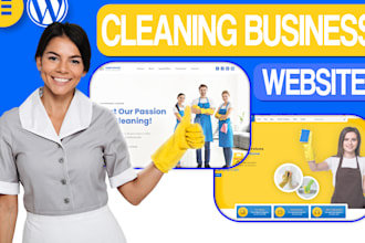 build a wordpress website for your cleaning business