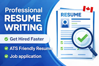 create a professional ats resume and cover letter for canadian jobs