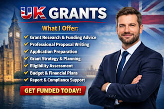 do UK grant writing expert  secure funding for your business