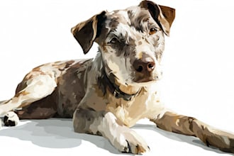 draw high quality vector for your pet or any animals
