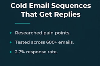 write cold email sequences that get replies