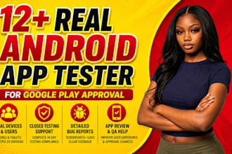 provide closed testing 20 testers 12 testers mobile app testing 12 testers