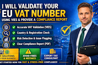 help verify and fix eu vat number issues for your business or ecommerce fast