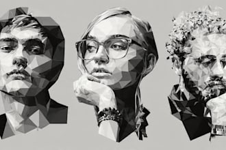 draw your high quality vector portrait