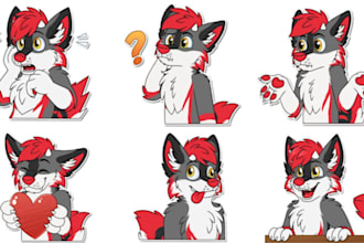 draw furry telegram stickers, nsfw furry stickers, animated discord stickers GIF