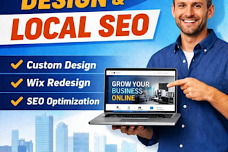 do wix website design business company website, local SEO website wix redesign