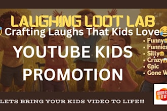 do organic kids youtube video promotion, channel promotion