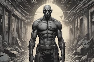 comic book illustration with comic book illustrator