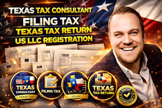 usa texas tax consultant  filing tax filing texas tax return us llc registration