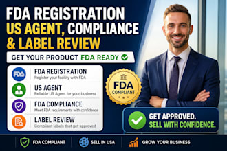 be your fda US agent and handle fda registration and compliance