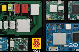 design pcb layout, high speed rf, iot, kicad, raspberry pi and arduino projects