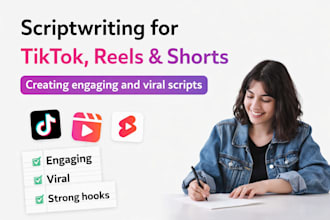 write engaging  scrips for tik tok,reels and youtube shorts
