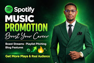boost your music career with spotify music promotion, blogs, playlist pitching