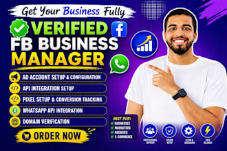 set up new verified bm or fix your fb business manager and ad account