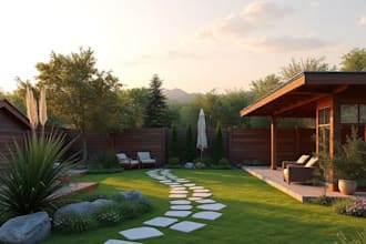 create photorealistic outdoor renders, landscape design