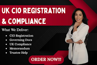 do UK cio registration with governing documents memorandum trustee compliance
