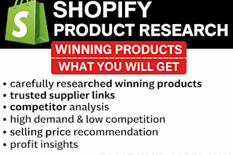 do shopify product research for winning and trending products