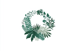 design feminine hand drawn, botanical boho logo