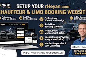 do limo and chauffeur booking website wtih al in one