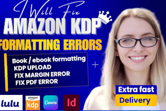 fix margin error kdp book formatting layout design amazon kdp book publishing