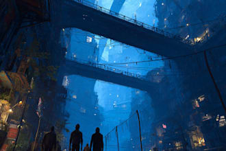 paint an environmental concept art