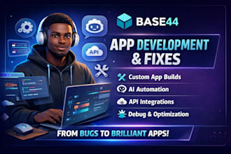 do base44 audit, base44 bug fixing base44 app deployment