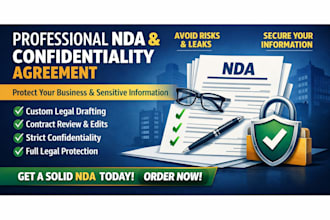 draft a professional nda and confidentiality agreement