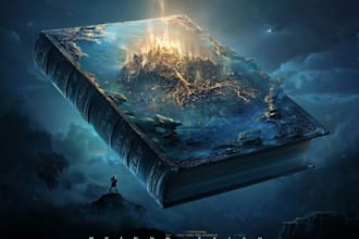 create a dark fantasy or magical book cover