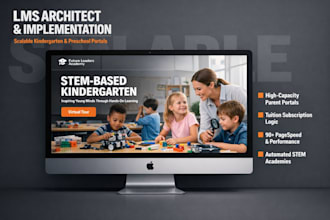build kindergarten website, preschool website, daycare website, school website