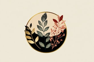 design stunning bohemian and botanical boho logo design