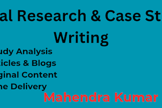 do legal research case study and article writing