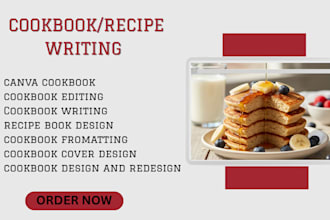 do cookbook writing cookbook formatting and cookbook editing, cookbook design