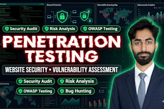 cybersecurity project and penetration testing for web app