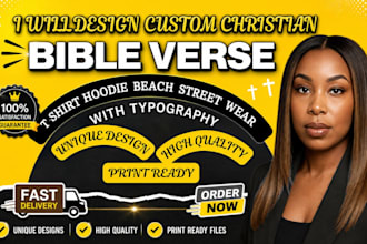 design christian t shirt hoodie and bible verse typography