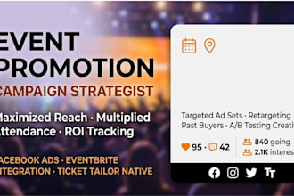 event promotion, ticket sales, eventbrite, webinar marketing, website promotion