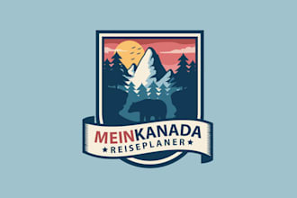 design travel resort tourist business logo