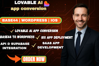 convert lovable ai to wordpress, base44 to wordpress lovable to ios lovable dev