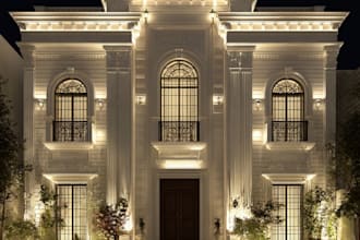 do exterior lighting design, facade or landscape lighting