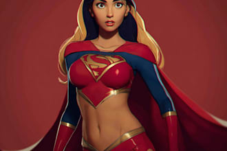 create custom superhero character art with stunning detail