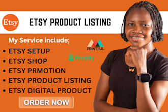 setup etsy shop etsy product listing etsy digital product etsy pod and etsyseo
